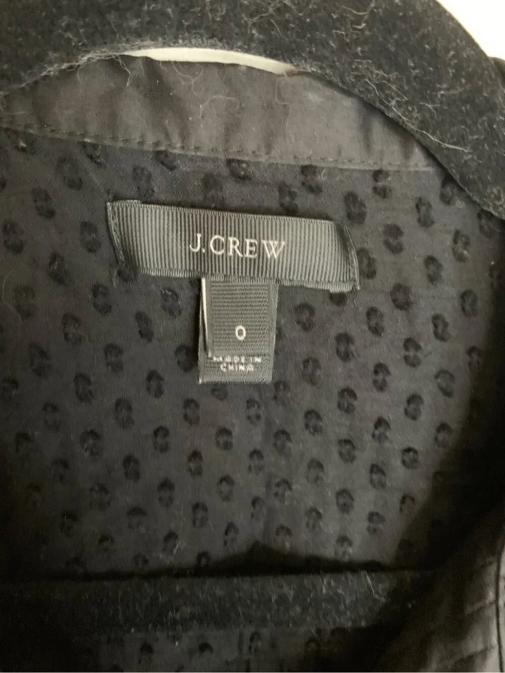J. Crew Black Blouse Semi Sheer 0